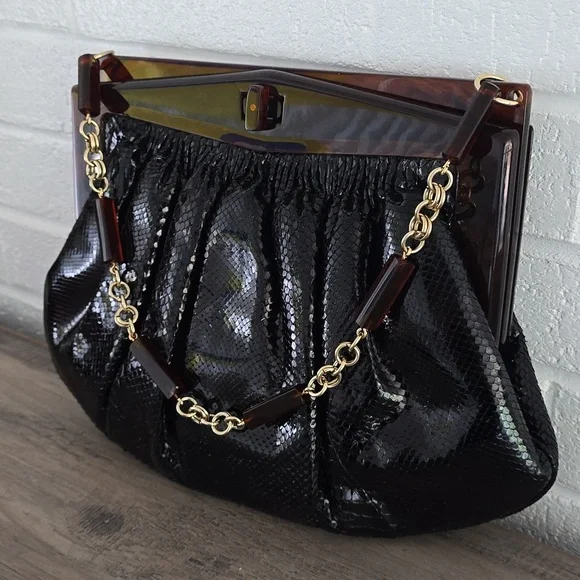 Colombetti Milano Vintage Snake Skin Purse - Picture 4 of 13